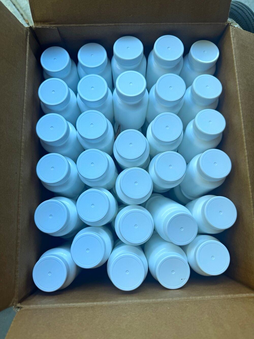 Uline 4 oz Packer Bottle w/Cap 60 Count Lab Use MPN S-22897